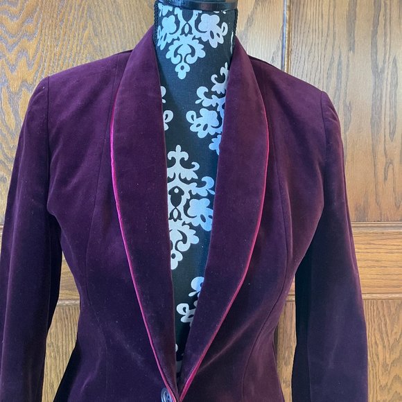 Vintage Velvet Dress Suit 2pc size xs - Picture 2 of 8